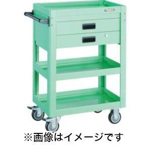 トラスコ TRUSCO トラスコ DLWS-973XU-W ツールワゴン ドルフィン 750X500 2段引出 ウレタン W TRUSCO メーカー直送 代引不可
