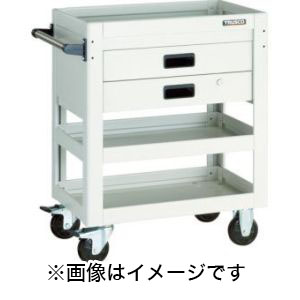 トラスコ TRUSCO トラスコ DLWS-973X-YG ツールワゴン ドルフィン 750X500 2段引出 YG色 TRUSCO メーカー直送 代引不可