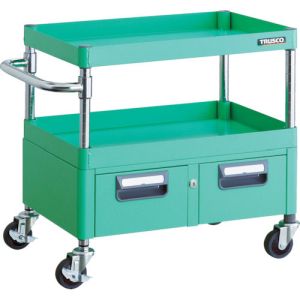 トラスコ TRUSCO トラスコ PEW-662W-YG フェニックスワゴン 600X400XH600 2列引出付 YG色 TRUSCO メーカー直送 代引不可