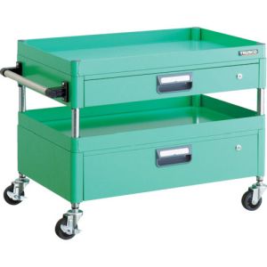 トラスコ TRUSCO トラスコ PEW-672VZ-YG フェニックスワゴン 750X500XH600 引出付 YG色 TRUSCO メーカー直送 代引不可