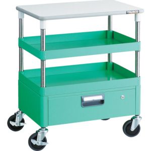 トラスコ TRUSCO トラスコ PEW-762VT-YG フェニックスワゴン 600X400 1段引出 天板付 YG色 TRUSCO メーカー直送 代引不可