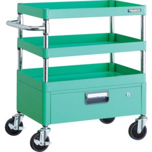 トラスコ TRUSCO トラスコ PEW-763V-YG フェニックスワゴン 600X400XH740 1段引出付 YG色 TRUSCO メーカー直送 代引不可
