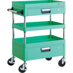 トラスコ TRUSCO トラスコ PEW-963VZ-YG フェニックスワゴン 600X400XH880 引出付 YG色 TRUSCO メーカー直送 代引不可