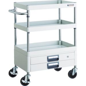 トラスコ TRUSCO トラスコ PEW-963X-W フェニックスワゴン 600X400XH880 2段引出付 W色 TRUSCO メーカー直送 代引不可