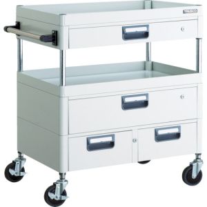 トラスコ TRUSCO トラスコ PEW-972VWZ-W フェニックスワゴン 750X500XH880 引出付 W色 TRUSCO メーカー直送 代引不可