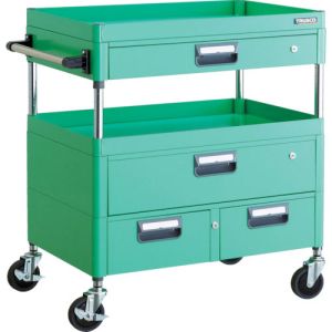 トラスコ TRUSCO トラスコ PEW-972VWZ-YG フェニックスワゴン 750X500XH880 引出付 YG色 TRUSCO メーカー直送 代引不可