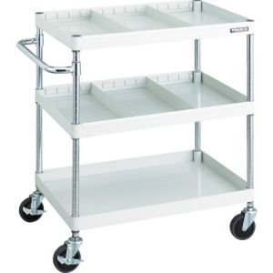 トラスコ TRUSCO トラスコ PEW-973S2-W フェニックスワゴン 750X500 仕切2段付 W色 TRUSCO メーカー直送 代引不可