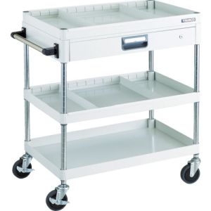 トラスコ TRUSCO トラスコ PEW-973ZS2-W フェニックスワゴン 750X500 仕切2段付 引出付 W色 TRUSCO メーカー直送 代引不可