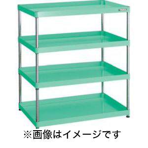 トラスコ TRUSCO トラスコ PEW-R1264-YG フェニックスワゴン ラック型 600X400 4段 YG色 TRUSCO メーカー直送 代引不可