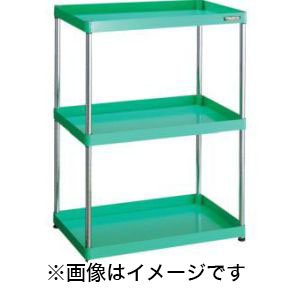 トラスコ TRUSCO トラスコ PEW-R1274-YG フェニックスワゴン ラック型 750X500 4段 YG色 TRUSCO メーカー直送 代引不可