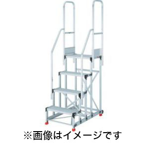 トラスコ TRUSCO トラスコ TSF-4612TE4 踏台 4段本体 両手すり TRUSCO メーカー直送 代引不可