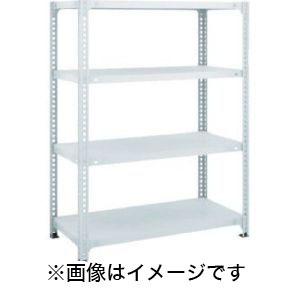 トラスコ TRUSCO トラスコ SBL-4364-W セミボルトレス軽量棚 W875XD600XH1200 4段 W色 TRUSCO メーカー直送 代引不可
