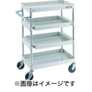 トラスコ TRUSCO トラスコ PEW-962M2-YG フェニックスワゴン 600X400 4段 スライド2段付 YG色 TRUSCO メーカー直送 代引不可