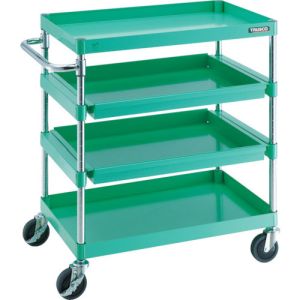 トラスコ TRUSCO トラスコ PEW-972M2-YG フェニックスワゴン 750X500 4段 スライド2段付 YG色 TRUSCO メーカー直送 代引不可