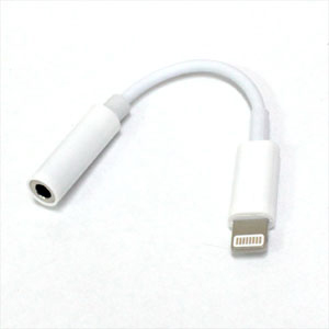 輸入特価アウトレット iPhone → 3.5mmステレオメス変換 ホワイト 音楽 iphone