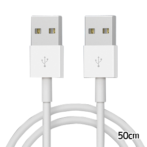 輸入特価アウトレット USB2.0オス-USB2.0オス ケーブル ホワイト 50cm