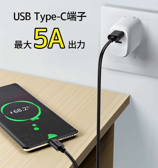  輸入特価アウトレット TypeC USBケーブル ブラック