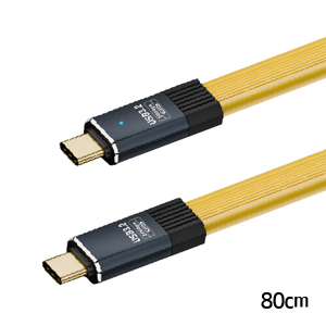 輸入特価アウトレット USB3.2 TypeC to TypeC ケーブル イエロー