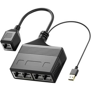 輸入特価アウトレット LAN スプリッター 4ポート