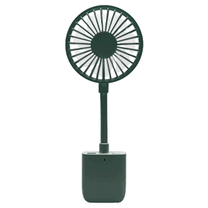 あきばお～ 充電式 クリップ付き ハンディファン グリーン