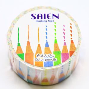 カミイソ産商 カミイソ産商 マスキングテープ SAIEN UR-4002 色えんぴつ 20mmx7m
