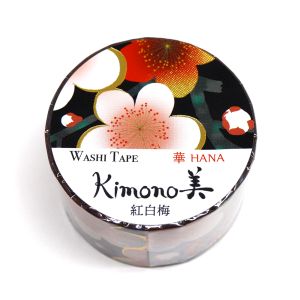 カミイソ産商 カミイソ産商 GR-1044 kimono 美紅白梅 25mmx5m