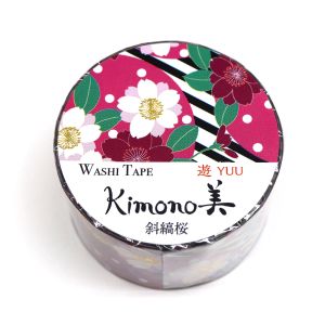 カミイソ産商 カミイソ産商 GR-2022 kimono 美斜縞桜 25mmx5m