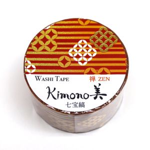 カミイソ産商 カミイソ産商 GR-3026 kimono 美七宝縞 25mmx5m