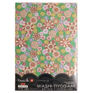 カミイソ産商 カミイソ産商 和紙千代紙 モダン菊 No.2211