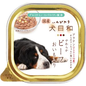 わんわん わんわん 犬日和トレイ ビーフ アラウンド10歳 100g