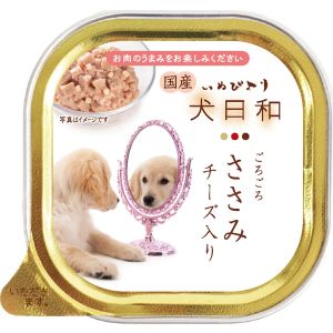 わんわん わんわん 犬日和トレイ ささみ チーズ入り 100g