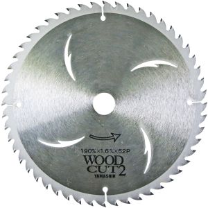 山真製鋸 YAMASHIN 山真製鋸 MAT-YSD-190CTR ウッドカット2 WOOD CUT2 造作用 190mmx52P
