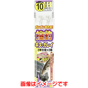 がまかつ Gamakatsu がまかつ 注意報投釣仕掛 2本鈎 10号 ハリス 2 K215