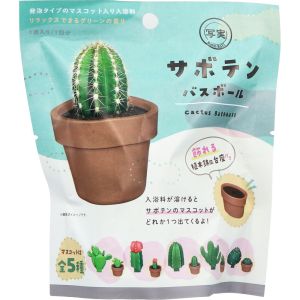 ノルコーポレーション ノルコーポレーション 写実シリーズ サボテン バスボール リラックスできるグリーンの香り 50g 1回分