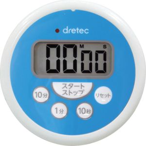 ドリテック dretec ドリテック T-533BLHA 洗えるタイマー ブルー