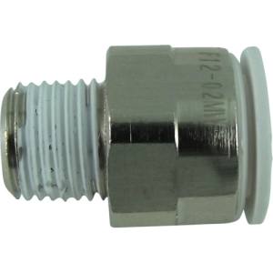 千代田通商 チヨダ F12-02MW ファイブメイルコネクタ W 白 12mm R1/4 千代田通商