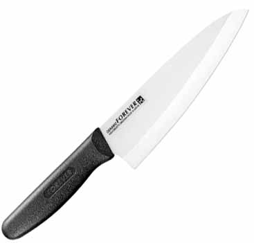  フォーエバー FOREVER フォーエバー KCW-18 銀抗菌セラミック包丁 180mm 両刃