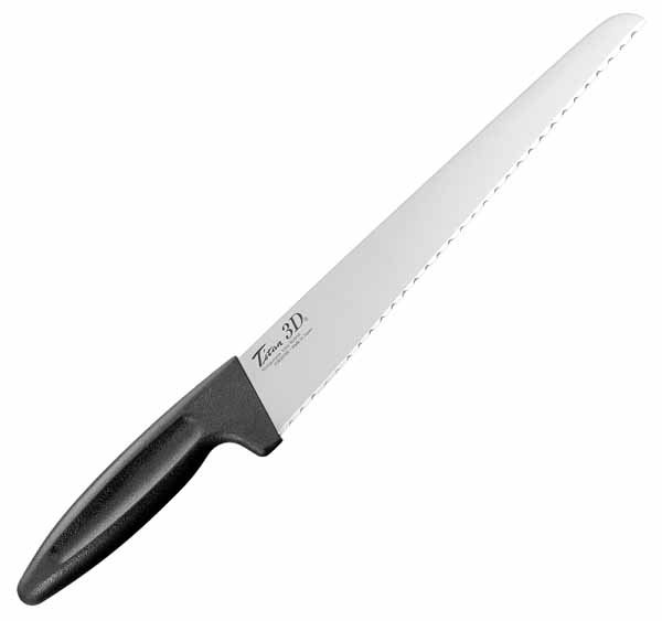  フォーエバー FOREVER フォーエバー 3D-240 銀チタン3Dパン切り包丁 240mm