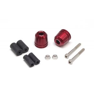 アクティブ ACTIVE アクティブ 60800023 アルミバーエンド レッド φ33-L33