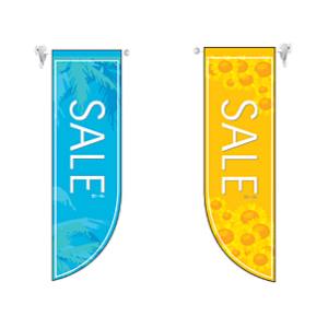 のぼり屋工房 のぼり屋工房 両面フラッグ SALE 夏 R型 6039