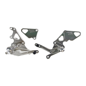 オーヴァーレーシング OVER RACING オーヴァーレーシング 51-50-01 バックステップ シルバー MT-07 -17/18-20