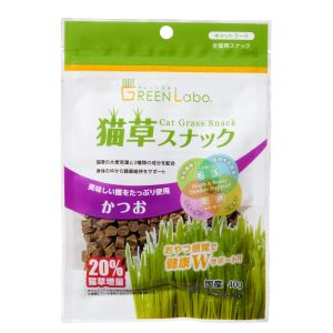 エイムクリエイツ AIM エイム グリーンラボ 猫草スナック かつお味 40g