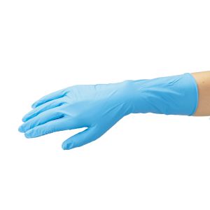 バリアローブ バリアローブ NO.2033M ニトリルPFロングブルーパウダーフリーM 100枚入