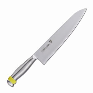 富士カトラリー 藤次郎 ナリヒラ プロ S 牛刀 包丁 240mm イエロー FC-3025YL