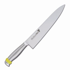 富士カトラリー 藤次郎 ナリヒラ プロ S 牛刀 包丁 270mm イエロー FC-3026YL