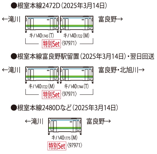  トミーテック TOMIX TOMIX　97971　<特企>キハ４０ 1700形ディーゼルカー（ありがとうキハ４０根室線）セット（４両）（予約 ）