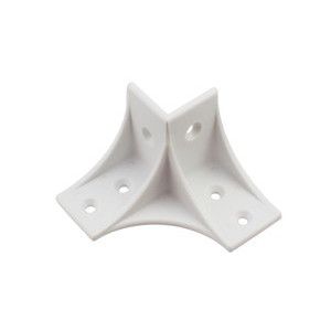 タカラ産業 タカラ産業 DIYブロック 3方コーナー ホワイト 1個入