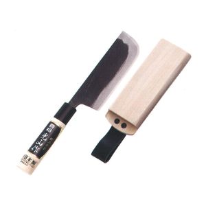 豊稔企販 豊稔企販 HT-8102 黒打穫 包丁 木サヤ入り 135mm