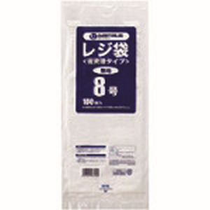 ジョインテックス ジョインテックス B708J 830303レジ袋<省資源タイプ>No.8 100枚