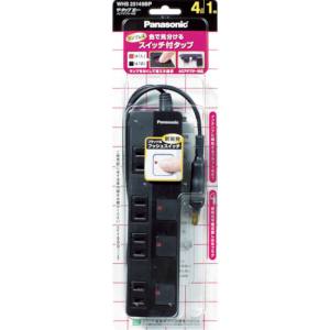 パナソニック Panasonic パナソニック WHS25349BP ザ タップZ ACアダプター対応 4コ Panasonic